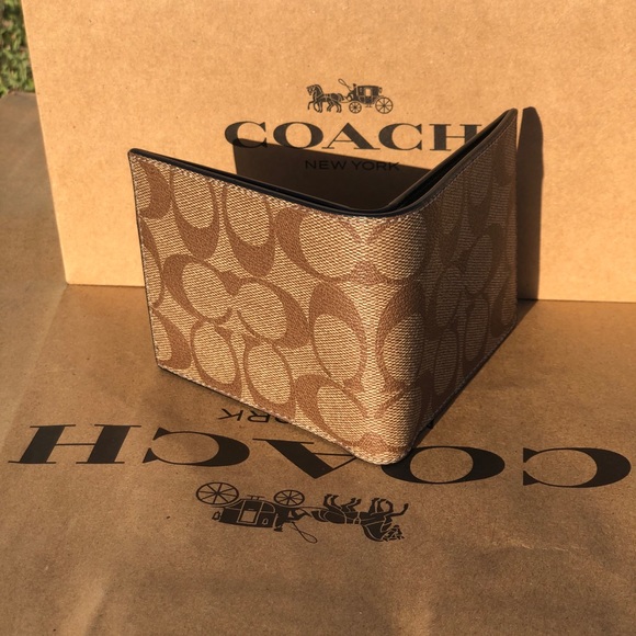 ▫️Coach Signature Coated Men’s Wallet ▫️ - Picture 3 of 6